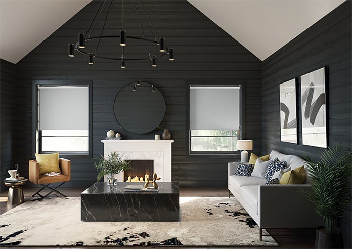 Verona (Blackout), Steel Grey - Motorised Roller Blind - Image 8